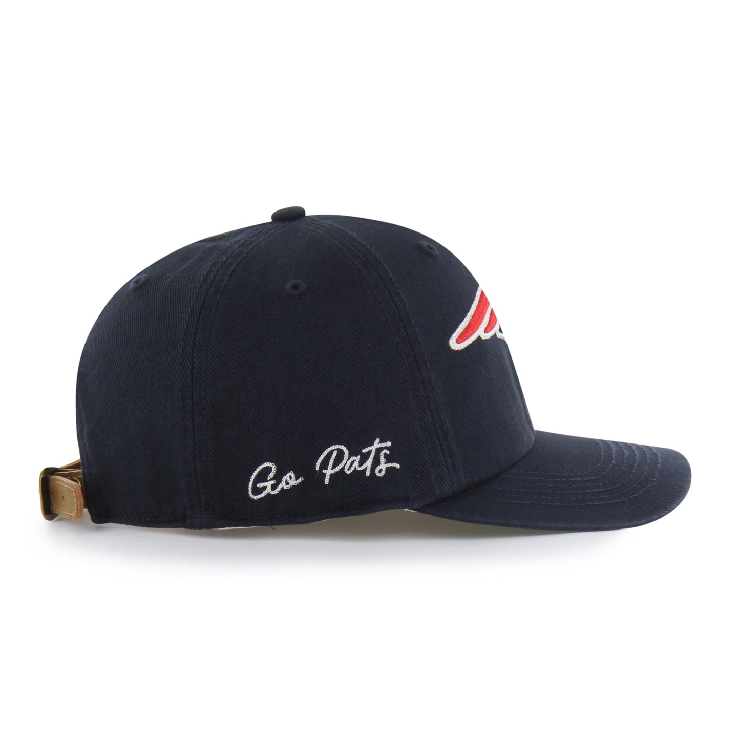 NEW ENGLAND PATRIOTS CHAIN SIDE STITCH '47 CLEAN UP FLAT BRIM