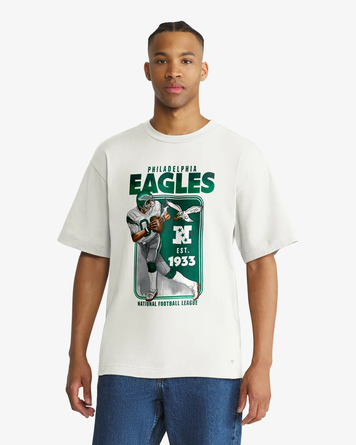 PHILADELPHIA EAGLES HISTORIC PLAYBRUSH '47 FOUNDATION TEE