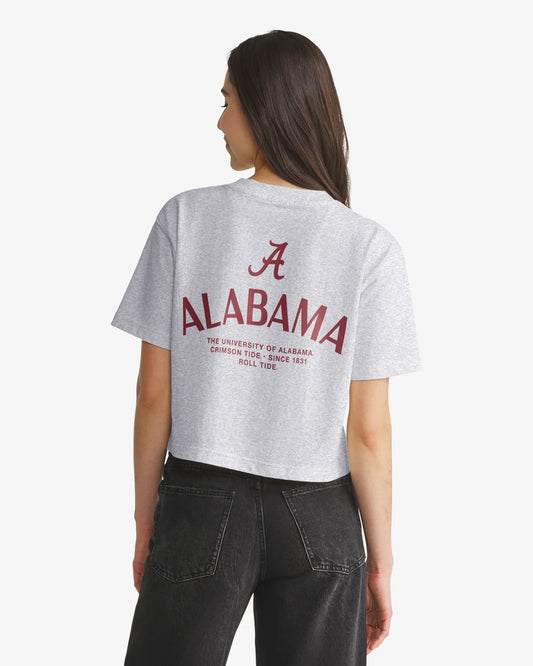 ALABAMA CRIMSON TIDE HADRIAN '47 FOUNDATION CROP TEE WOMENS