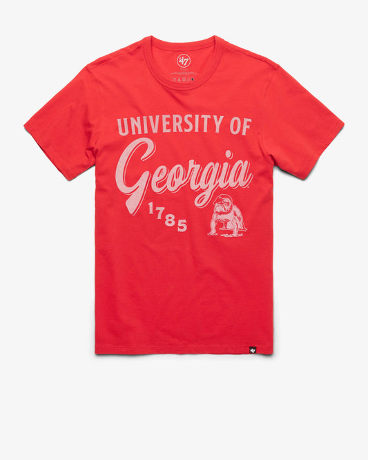 GEORGIA BULLDOGS VINTAGE DIAG SCRIPT '47 FRANKLIN TEE