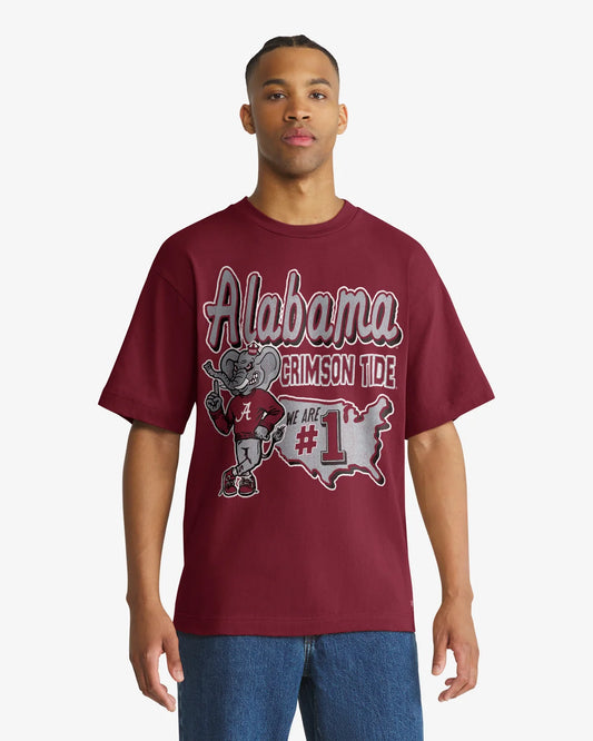 ALABAMA CRIMSON TIDE MASCOT MANIA '47 FOUNDATION TEE