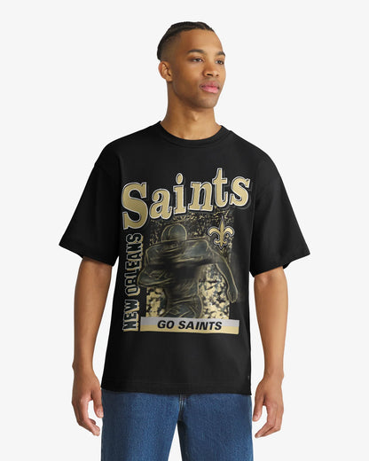 NEW ORLEANS SAINTS SPEED BURST '47 FOUNDATION TEE