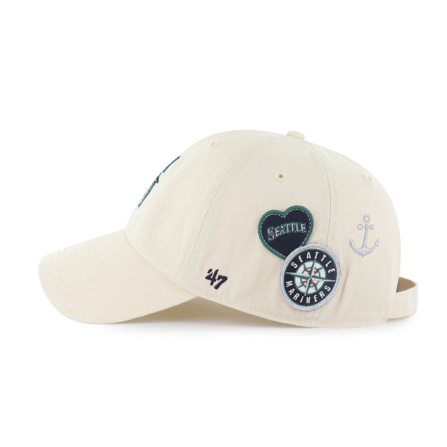 SEATTLE MARINERS BADGES '47 CLEAN UP