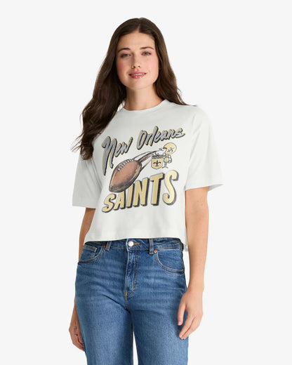 NEW ORLEANS SAINTS HISTORIC DIME TIME '47 REED CITY TEE WOMENS