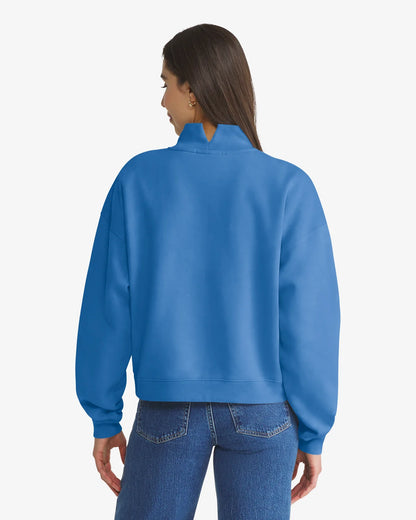 DETROIT LIONS VANTAGE '47 WOMEN'S MOCK NECK PULLOVER