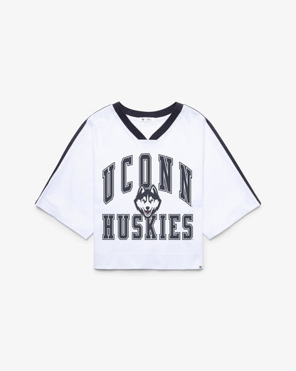 CONNECTICUT HUSKIES UCONN BIG OVERARCH '47 WOMEN'S DROP NEEDLE RAGLAN JERSEY