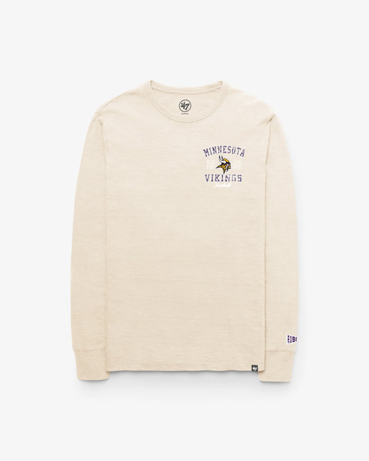MINNESOTA VIKINGS EGREMONT WELL WORN '47 HEAVY SLUB LONG SLEEVE TEE