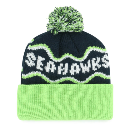 SEATTLE SEAHAWKS SQUIGGLE SCRIPT '47 KID'S CUFF KNIT