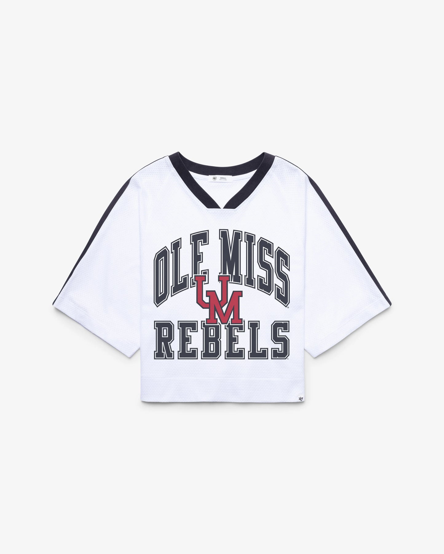 MISSISSIPPI REBELS VINTAGE BIG OVERARCH '47 WOMEN'S DROP NEEDLE RAGLAN JERSEY