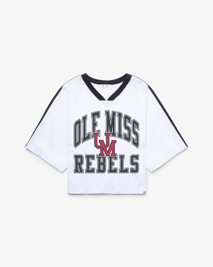 MISSISSIPPI REBELS VINTAGE BIG OVERARCH '47 WOMEN'S DROP NEEDLE RAGLAN JERSEY