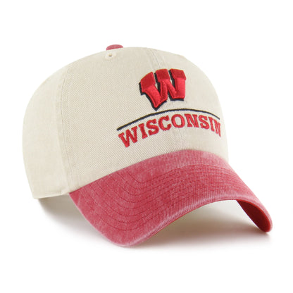 Wisconsin Badgers Logo Line Two Tone '47 Clean Up
