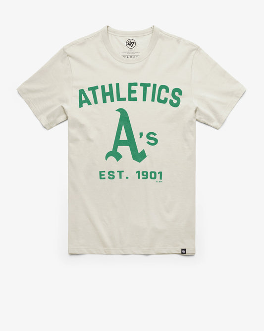 ATHLETICS BASEBALL COOPERSTOWN DUSTER '47 FRANKLIN TEE