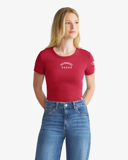SAN FRANCISCO 49ERS SPIRITED '47 WOMEN'S BABY RIB TEE
