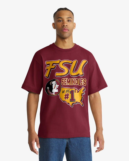 FLORIDA STATE SEMINOLES VINTAGE MASCOT MANIA '47 FOUNDATION TEE