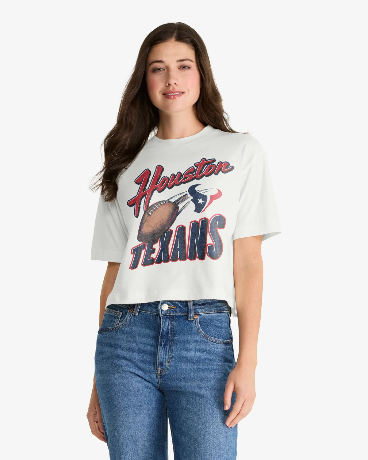 HOUSTON TEXANS DIME TIME '47 REED CITY TEE WOMENS