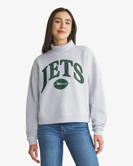NEW YORK JETS VANTAGE '47 WOMEN'S MOCK NECK PULLOVER
