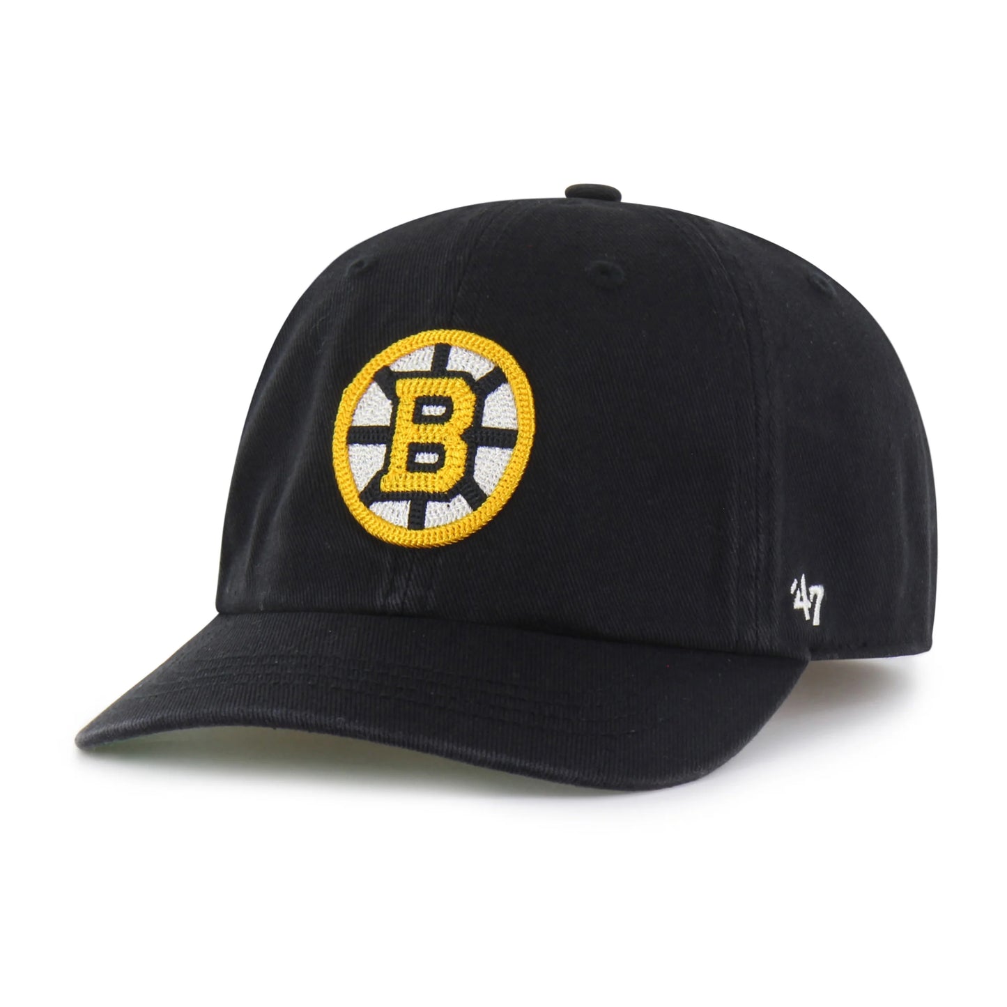 BOSTON BRUINS CHAIN SIDE STITCH '47 CLEAN UP SHORT VISOR