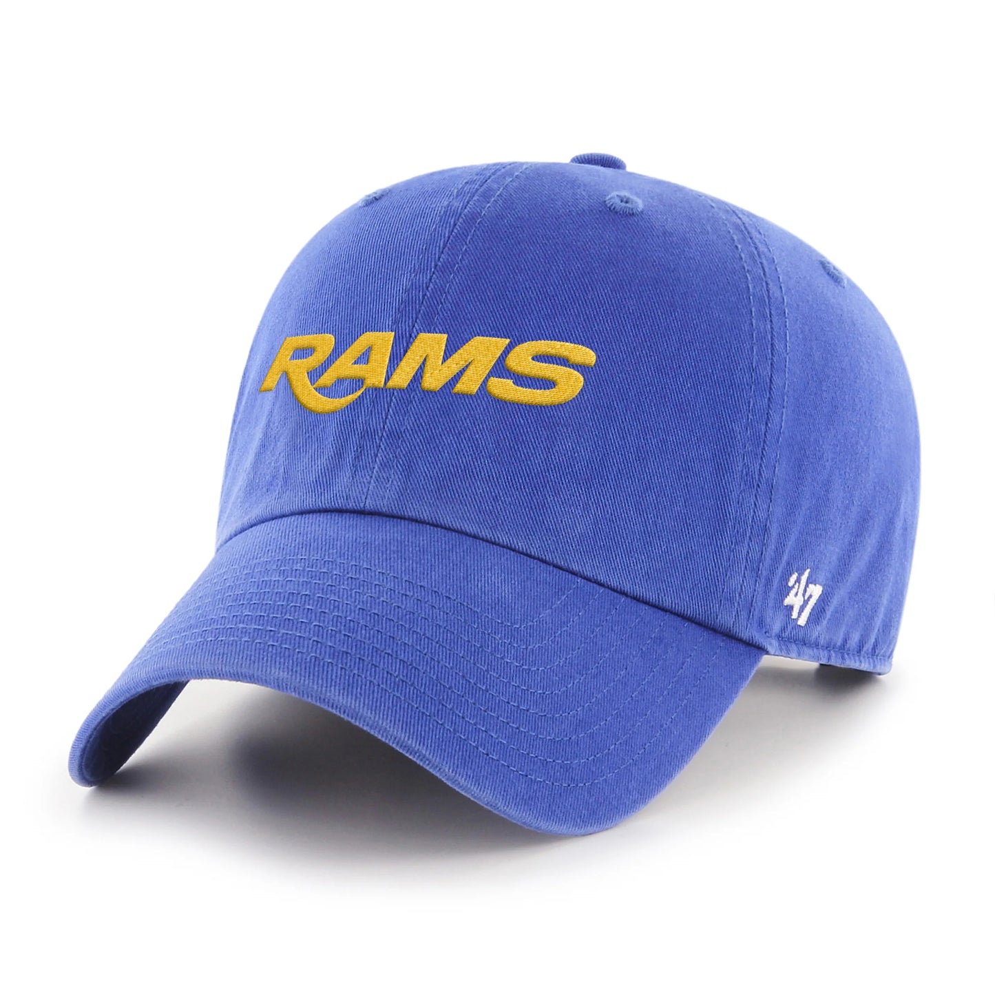 LOS ANGELES RAMS BALLPARK SCRIPT SHOT '47 CLEAN UP