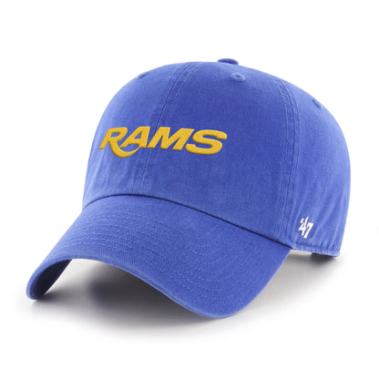 LOS ANGELES RAMS BALLPARK SCRIPT SHOT '47 CLEAN UP