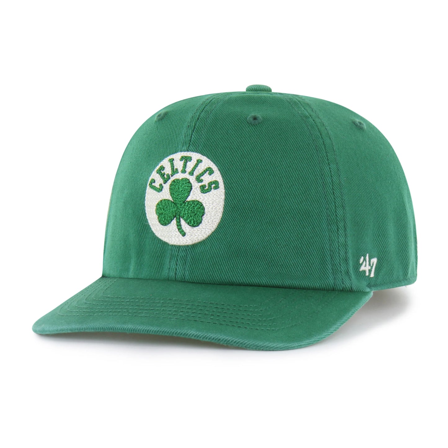 BOSTON CELTICS CHAIN SIDE STITCH '47 CLEAN UP FLAT BRIM