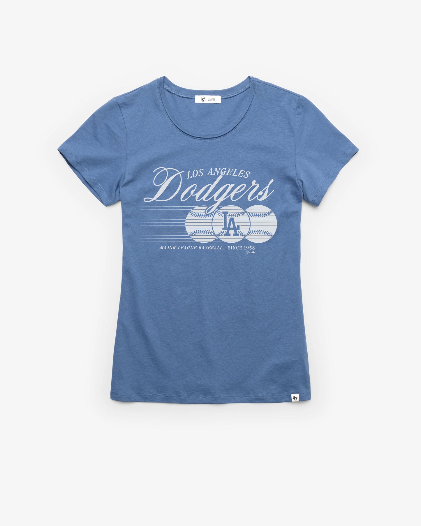 LOS ANGELES DODGERS SPEED THROW '47 WOMEN'S FRANKIE TEE