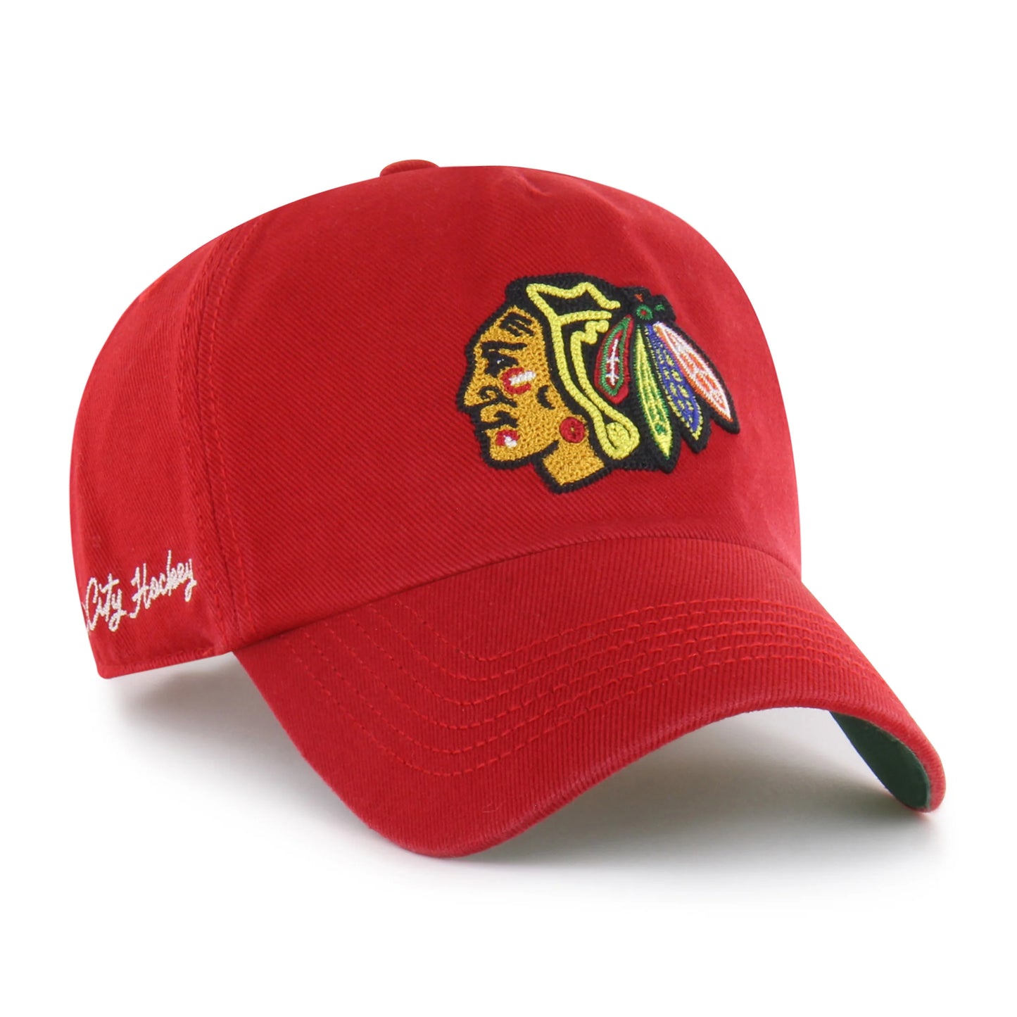 CHICAGO BLACKHAWKS CHAIN SIDE STITCH '47 CLEAN UP PINCH FRONT