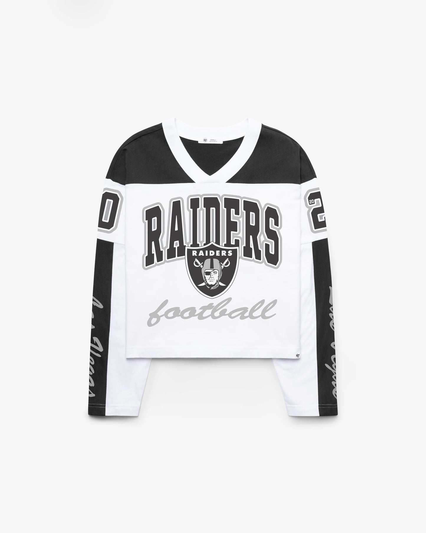 LAS VEGAS RAIDERS EXCLAMATION '47 WOMEN'S METRO JERSEY TEE