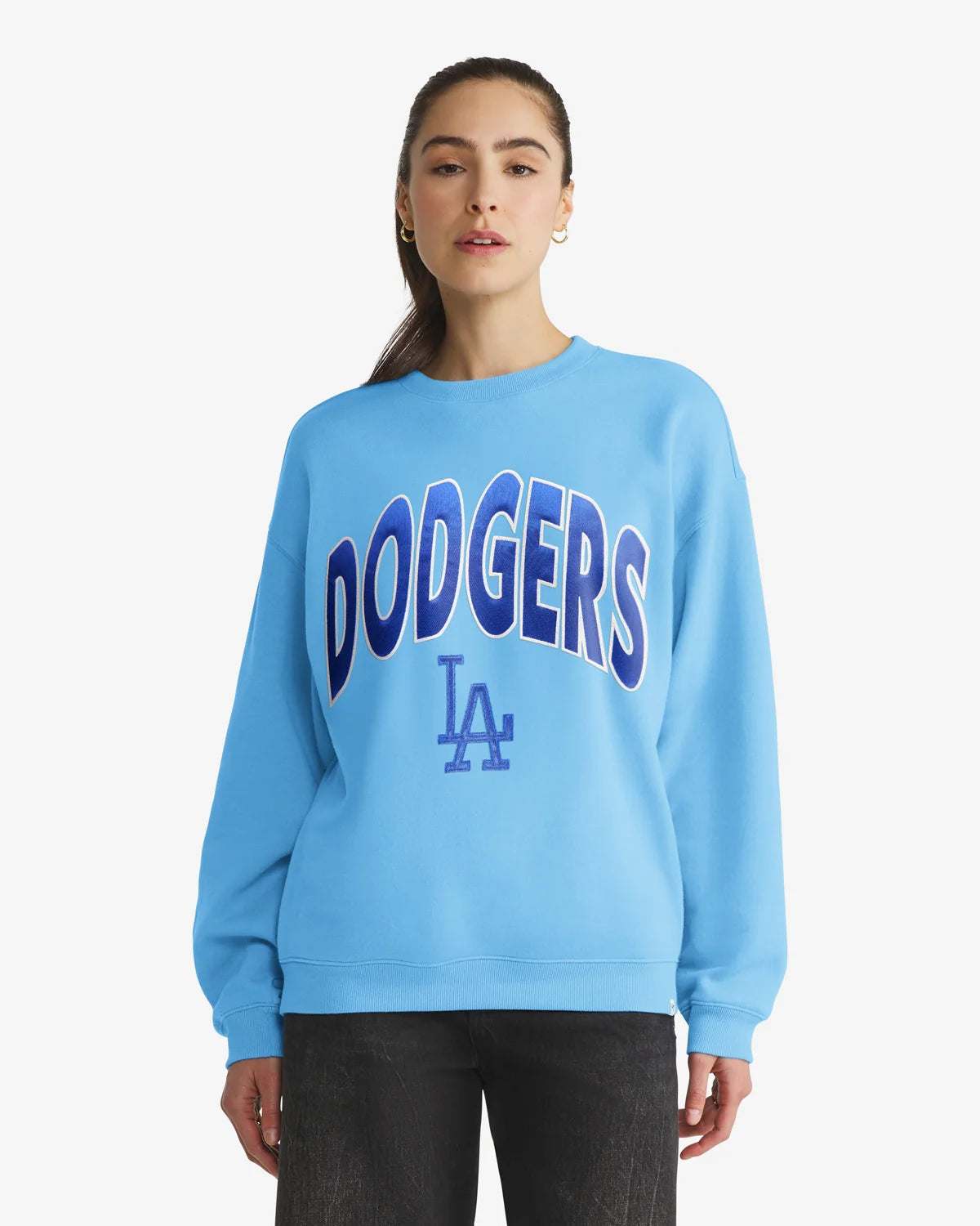 LOS ANGELES DODGERS COOPERSTOWN EXTRA INNINGS '47 OVERSIZED CREW WOMENS