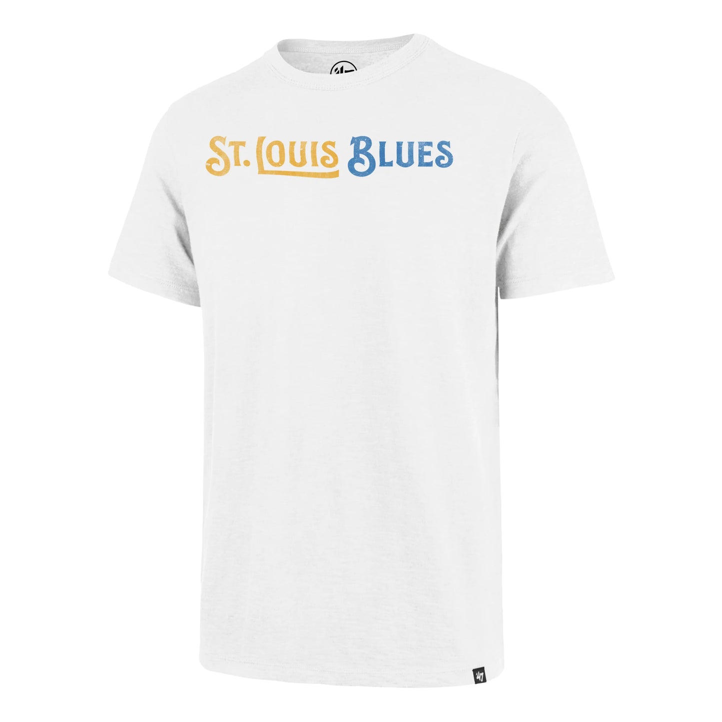 ST LOUIS BLUES GRIT WORDMARK '47 SCRUM TEE