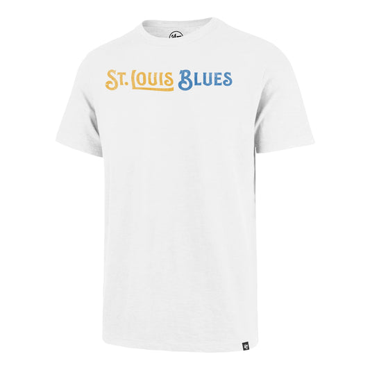 ST LOUIS BLUES GRIT WORDMARK '47 SCRUM TEE