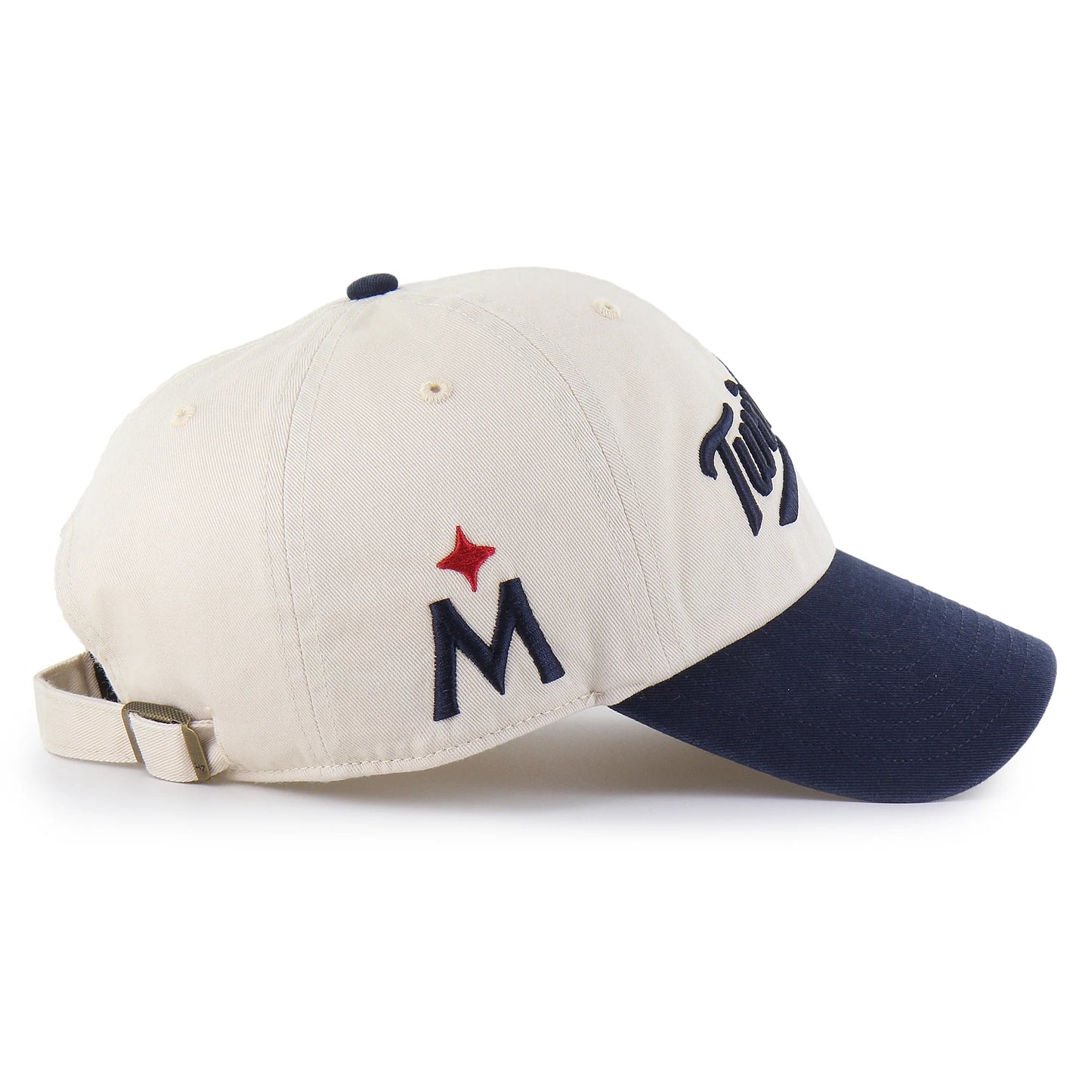 MINNESOTA TWINS BALLPARK SCRIPT SHOT '47 CLEAN UP