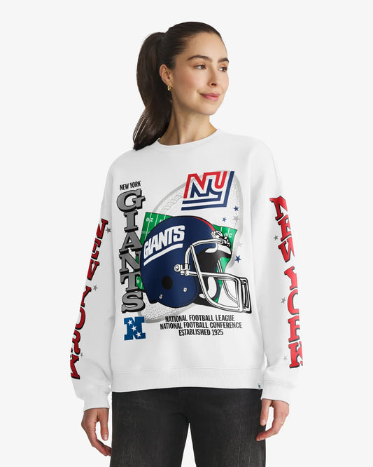 NEW YORK GIANTS HISTORIC THUNDEROUS '47 WOMEN'S OVERSIZED CREW