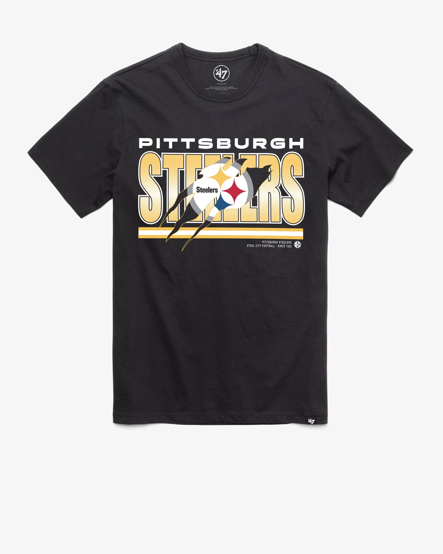 PITTSBURGH STEELERS TEAM THUNDER RIP '47 FRANKLIN TEE