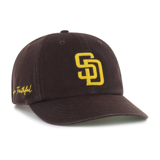 SAN DIEGO PADRES CHAIN SIDE STITCH '47 CLEAN UP ROUND VISOR