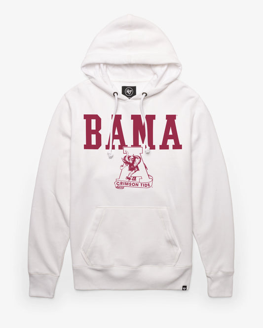 ALABAMA CRIMSON TIDE VINTAGE STRAIGHT BLOCK '47 HEADLINE HOOD