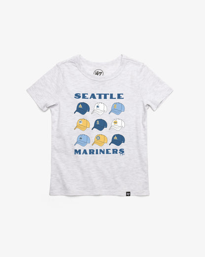 SEATTLE MARINERS COOPERSTOWN CAP OFF '47 KID'S FRANKLIN TEE