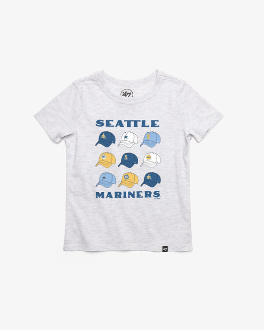 SEATTLE MARINERS COOPERSTOWN CAP OFF '47 KID'S FRANKLIN TEE