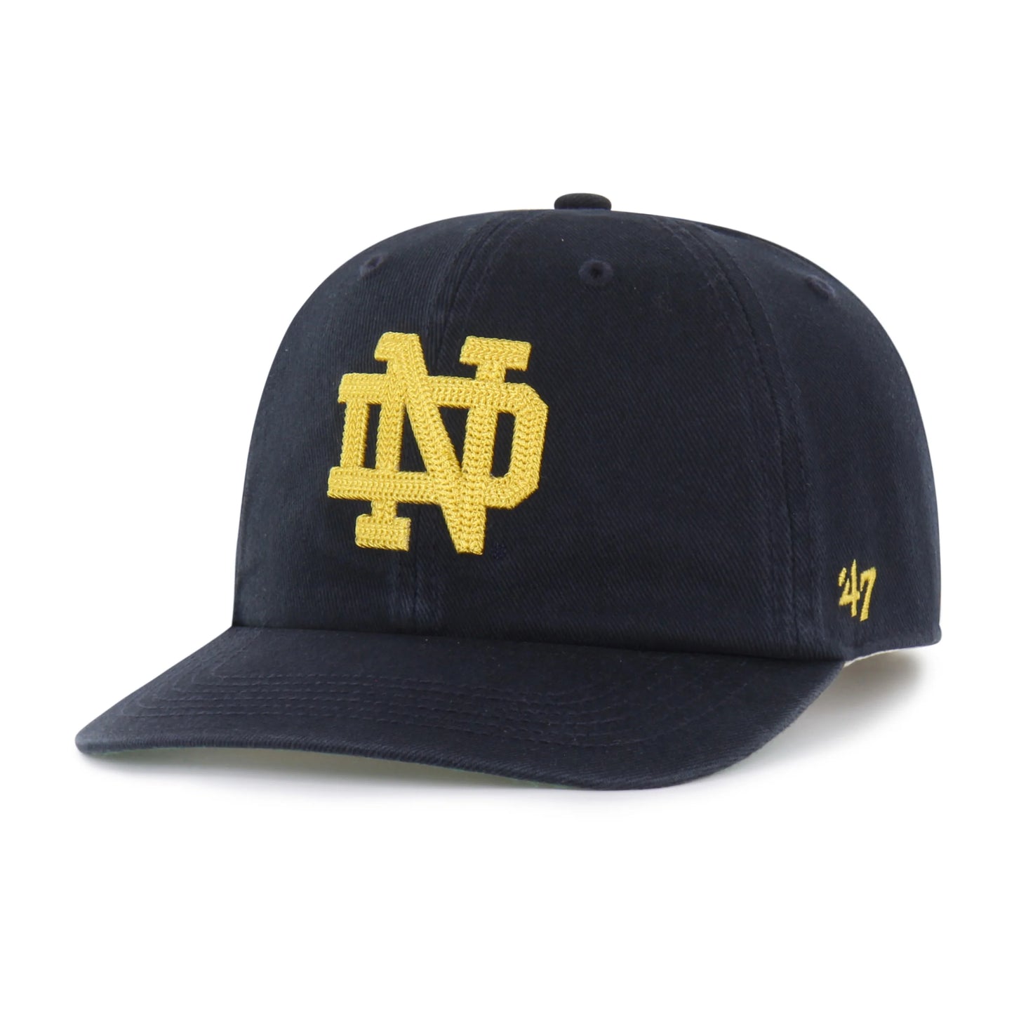 NOTRE DAME STANDALON CHAIN SIDE STITCH '47 CLEAN UP FLAT BRIM