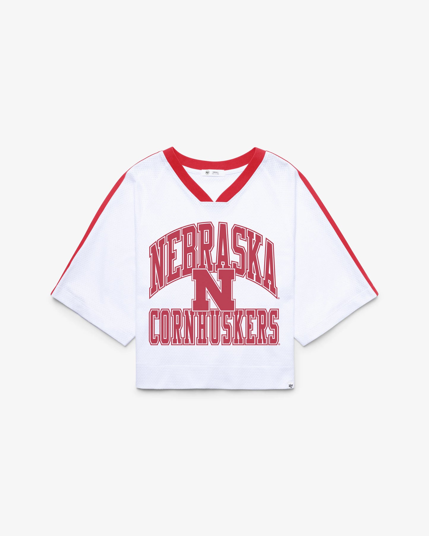 NEBRASKA CORNHUSKERS BIG OVERARCH '47 WOMEN'S DROP NEEDLE RAGLAN JERSEY