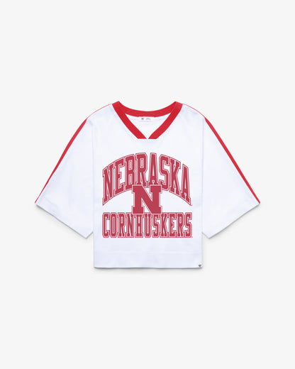 NEBRASKA CORNHUSKERS BIG OVERARCH '47 WOMEN'S DROP NEEDLE RAGLAN JERSEY
