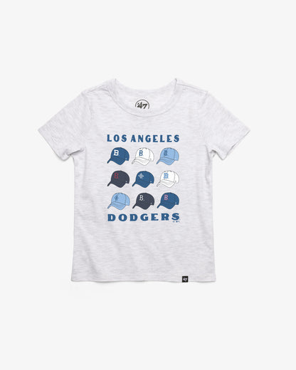 LOS ANGELES DODGERS COOPERSTOWN CAP OFF '47 KID'S FRANKLIN TEE