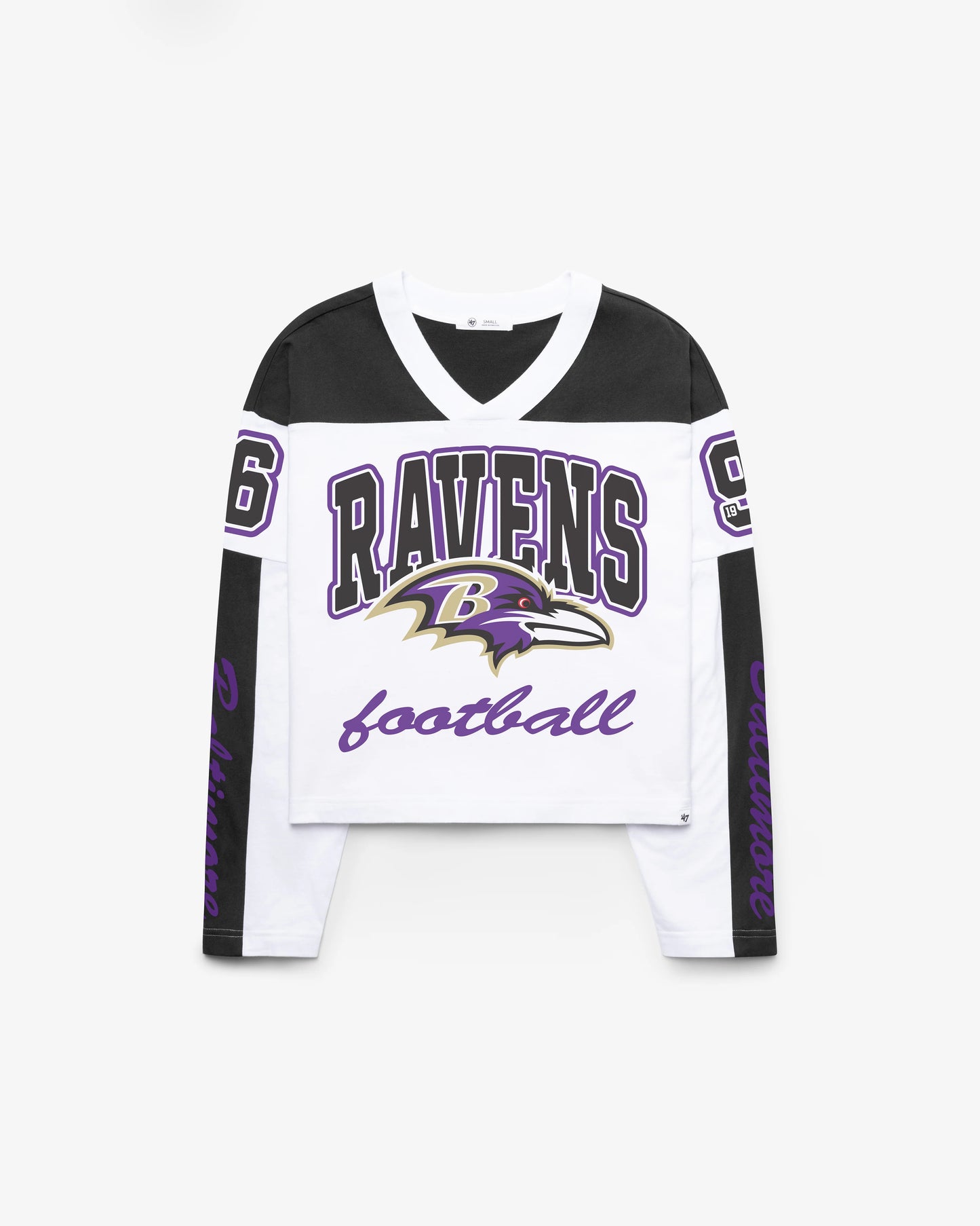 BALTIMORE RAVENS EXCLAMATION '47 WOMEN'S METRO JERSEY TEE