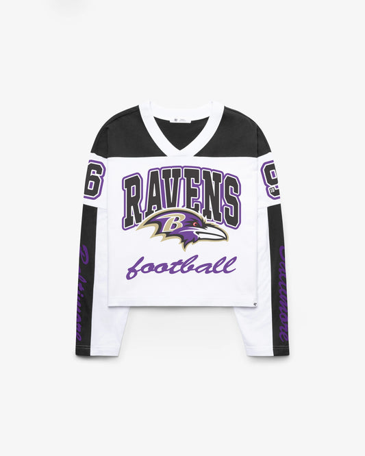 BALTIMORE RAVENS EXCLAMATION '47 WOMEN'S METRO JERSEY TEE