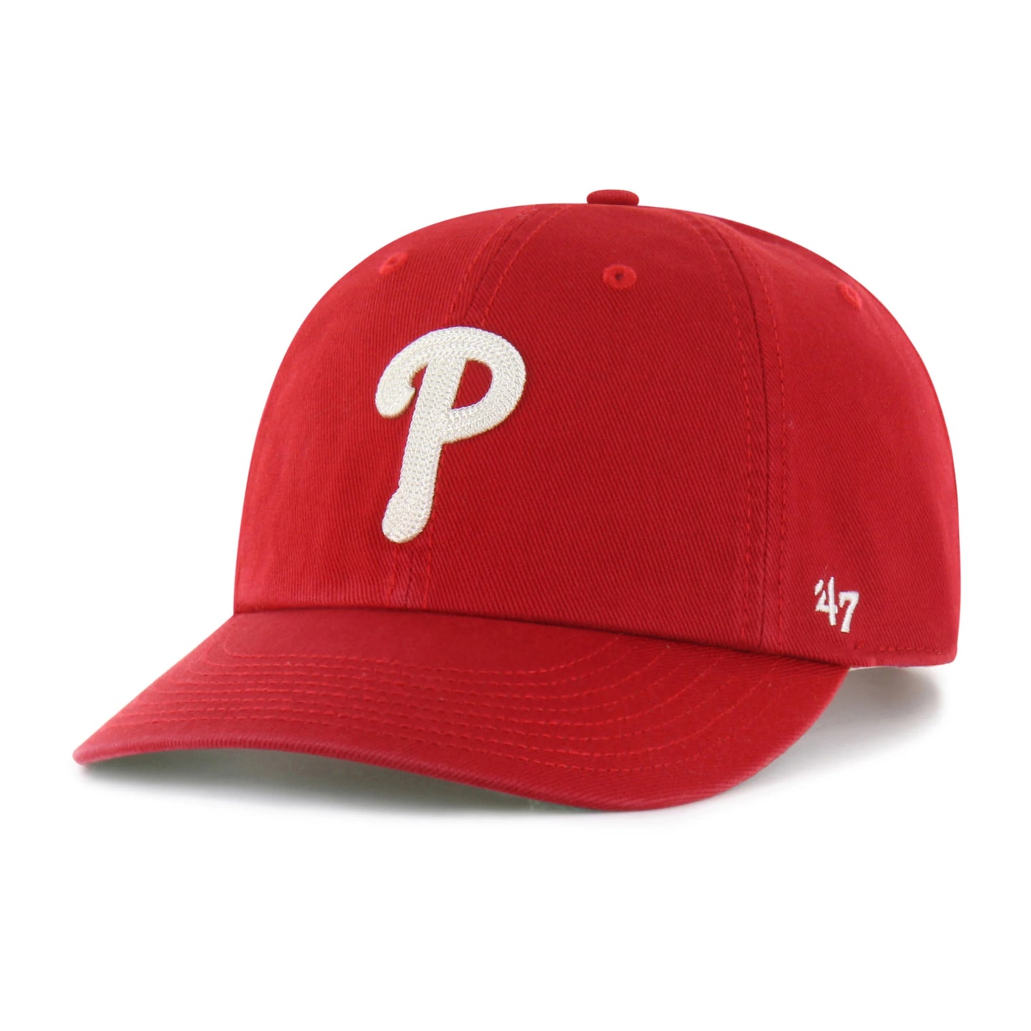 PHILADELPHIA PHILLIES CHAIN SIDE STITCH '47 CLEAN UP ROUND VISOR