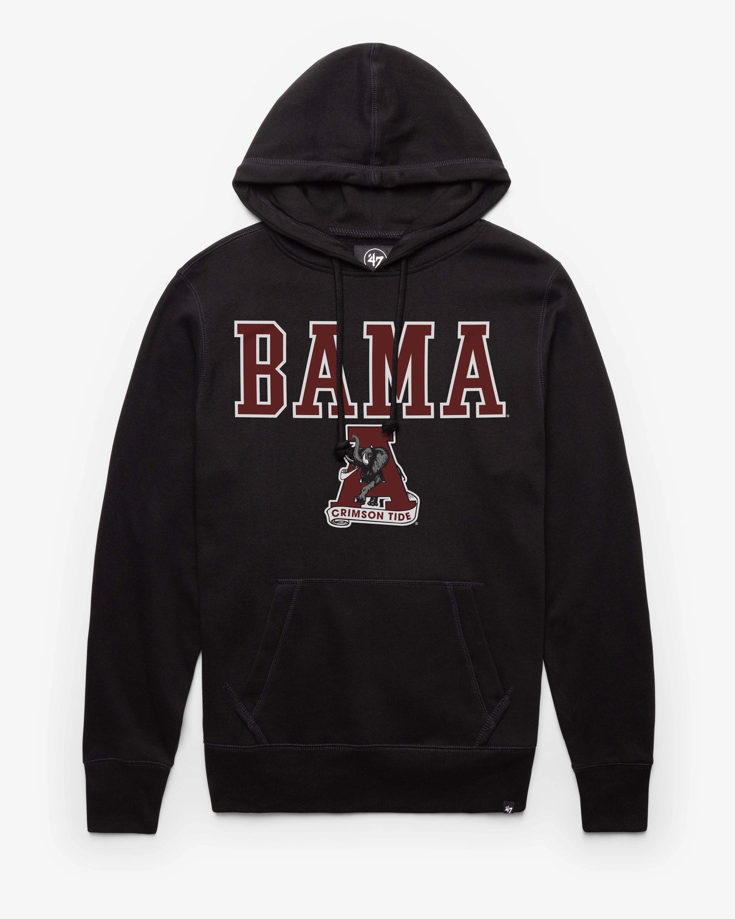 ALABAMA CRIMSON TIDE VINTAGE STRAIGHT BLOCK '47 HEADLINE HOOD