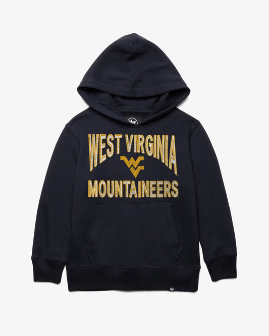 WEST VIRGINIA MOUNTAINEERS FAN OUT '47 KID'S HEADLINE HOOD