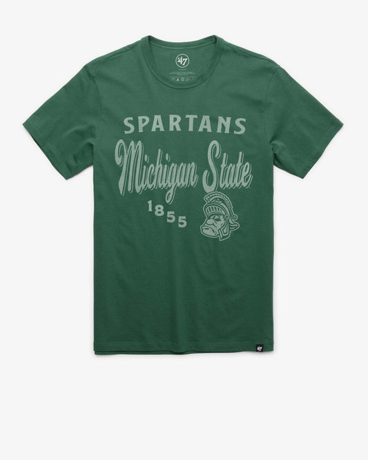 MICHIGAN STATE SPARTANS VINTAGE DIAG SCRIPT '47 FRANKLIN TEE