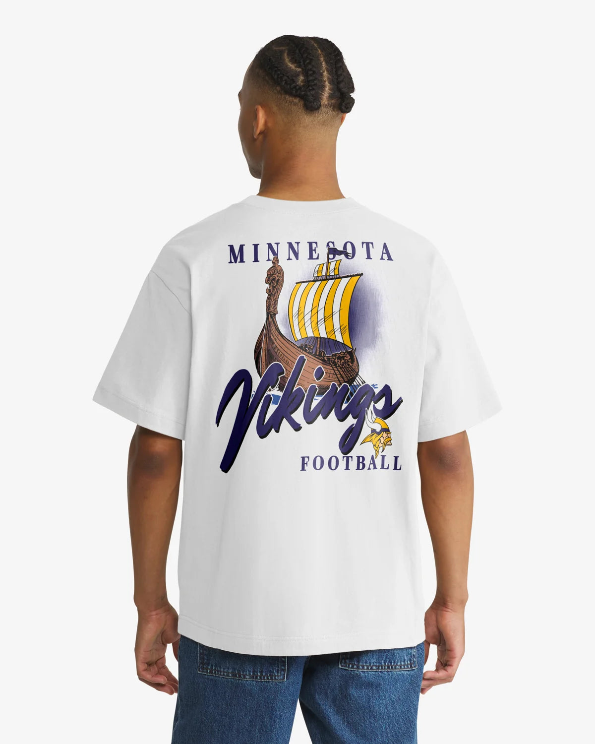 MINNESOTA VIKINGS BACKER SCRIPT ILLUSTRATED '47 FOUNDATION TEE
