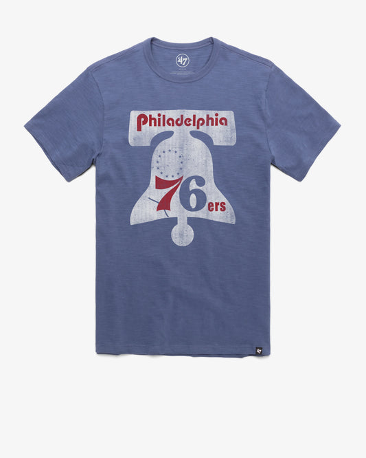 PHILADELPHIA 76ERS HARDWOOD CLASSICS GRIT '47 SCRUM TEE