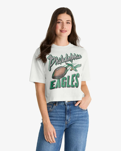 PHILADELPHIA EAGLES HISTORIC DIME TIME '47 REED CITY TEE WOMENS